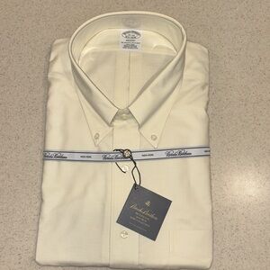 Brooks Brothers Men’s Dress Shirt-Regent Fit-yellow-Size 18-34New with Tags